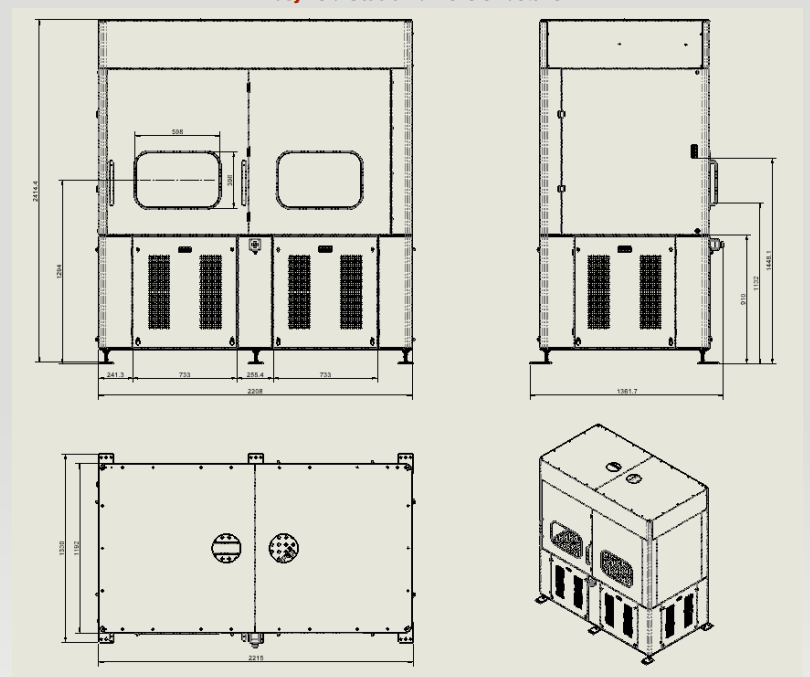 EasyWeld Station dimension details